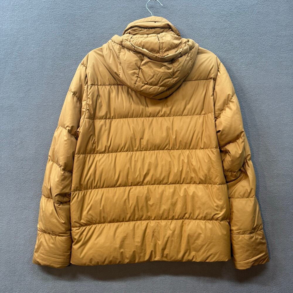 Patagonia Mens Silent Down Jacket 27930 Nest Brown Small Hidden Hood Full Zip - Picture 2 of 16